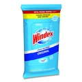 Cleaning Cloths & Wipes | Windex 378032 7 in. x 8 in. Glass and Surface Wet Wipe - Unscented/White (12/Carton) image number 2