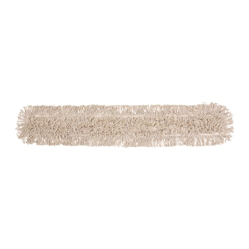Mop Heads | Boardwalk BWK1048 48 x 3 Cotton Dust Mop Head - White image number 0