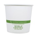 Food Containers & Lids | World Centric BOPA24 4.4 in. Diameter x 4.4 in. h Paper Bowls - White (500/Carton) image number 0