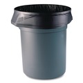 Repro Trash Bags | Boardwalk X7658AKKR01 38 in. x 58 in. 60 gal. 1.5 mil Reprocessed Resin Perforated Roll Can Liners - Black (100/Carton) image number 1