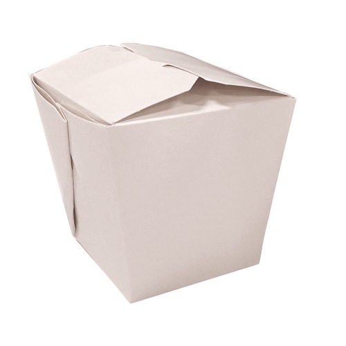Food Containers & Lids | Kari-Out 3103016 3.63 in. x 3 in. x 3.5 in. 16 oz. Paper Food Pail - White (400/Carton) image number 0