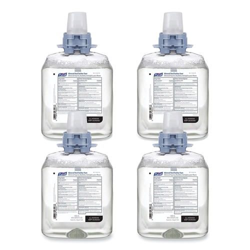 Hand Sanitizers | PURELL 5192-04 1200 ml Unscented Advanced Hand Sanitizer Foam For CS4 and FMX-12 Dispensers (4/Carton) image number 0