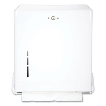 San Jamar T1905WH 11.63 in. x 5 in. x 14.5 in. True Fold C-Fold/Multifold Paper Towel Dispenser - White