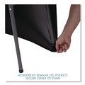 Perforated Roll & Hand Towels | Iceberg 16511 iGear 24 in. x 48 in. Polyester/Spandex Stretch-Fabric Table Cover - Black image number 6