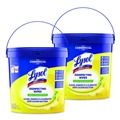 Cleaning Cloths & Wipes | LYSOL Brand 19200-99856 6 in. x 8 in. 1-Ply Professional Disinfecting Wipe Bucket - Lemon and Lime Blossom White (2/Carton) image number 0