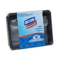 Cutlery Kits | Dixie CH0180DX7 Cutlery Keeper Tray with Plastic Forks/Knives/Spoons - Clear (1800/Carton) image number 1