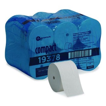 Georgia Pacific Professional 19378 Coreless Septic-Safe 2-Ply Bath Tissue - White (1500 Sheets/Roll, 18 Rolls/Carton)