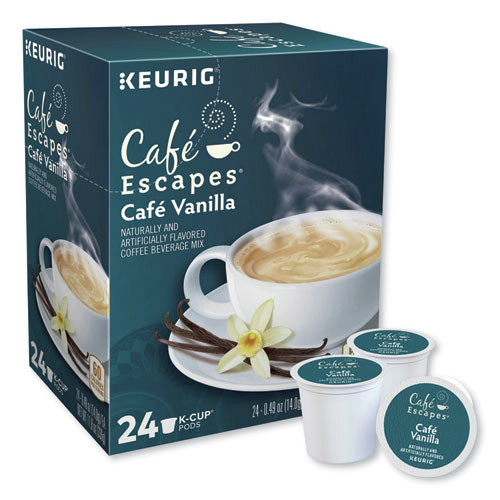 Coffee - Caffeinated | Cafe Escapes 5000330125 K-Cups - Cafe Vanilla (24/Box) image number 0