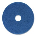 Floor Pads-Stripping | Boardwalk BWK4013BLU 13 in. Diameter Scrubbing Floor Pads - Blue (5/Carton) image number 1