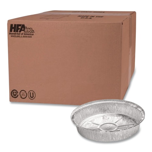 Food Containers & Lids | Handi-Foil 204725 24 oz. 7 in. Diameter Round Aluminum Container - Silver (500/Carton) image number 0