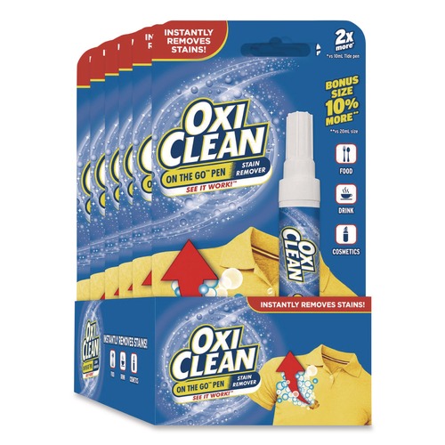 Stain Removers | OxiClean 80575-23564 22 mL On-the-Go Bonus Size Pen Stain Remover (6/Carton) image number 0