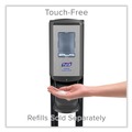 Hand Sanitizer Dispensers | PURELL 7416-DS 1200 ml 13.5 in. x 5 in. x 28.5 in. CS6 Hand Sanitizer Floor Stand with Dispenser - Graphite/Silver image number 3