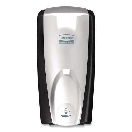 Soap Dispensers | Rubbermaid Commercial FG750411 AutoFoam 1100 ml 5.2 in. x 5.25 in. x 10.9 in. Touch-Free Dispenser - Black/Chrome image number 0