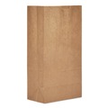 Grocery Bags | Ross & Wallace Paper Products 130305500PK/BL 5.25 in. x 3.38 in. x 10.94 in. #5 Size Extra-Heavy-Duty Grocery Paper Bags - Kraft (500/Bundle) image number 0
