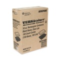 Food Containers & Lids | Pactiv Corp. NC8168B Newspring VERSAtainer 5 x 7.25 x 1.5 16 oz Plastic Microwavable Containers - Black/Clear (150/Carton) image number 1