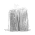 Food Containers & Lids | Dart C89PST1 ClearSeal 8.31 in. x 8.31 in. x 2 in. Hinged-Lid Plastic Containers - Clear (250/Carton) image number 1