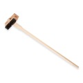 Brushes | Carlisle 4029400 Sparta Broiler Master Grill Brush and Scraper with 48 in. Natural Wood Handle image number 1