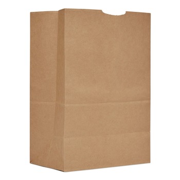 FOOD CONTAINERS PACKAGING | Ross & Wallace Paper Products 110411 57 lbs. Capacity 12 in. x 7 in. x 17 in. Grocery Paper Bags - Kraft (500/Bundle)