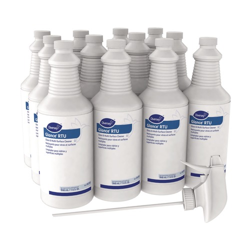 Disinfecting & Cleaning Solutions | Diversey Care 04705. Glance 32 oz. Spray Bottle Glass and Multi-Surface Cleaner - Original (12/Carton) image number 0