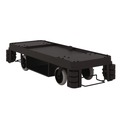 Perforated Roll & Hand Towels | Suncast Commercial HKC2002 24 in. x 62.13 in. x 49.75 in. 1-Shelf Plastic Partially Assembled Premium Housekeeping Cart - Black image number 9