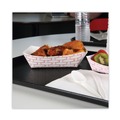 Food Containers & Lids | Boardwalk BWK30LAG250 2.5 lbs. Capacity Paper Food Baskets - Red/White (500/Carton) image number 6
