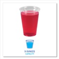 Cups | Boardwalk BWKTRANSCUP9CT 9 oz. Polypropylene Plastic Cold Cups - Translucent (100 Cups/Sleeve, 25 Sleeves/Carton) image number 4