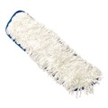 Mop Heads | Rubbermaid Commercial FGQ80500WH00 18 in. Nylon Flow Flat Mop - White (6/Carton) image number 2