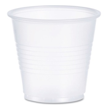 Dart Y35 3.5 oz. High-Impact Polystyrene Cold Cups - Translucent (2500/Carton)