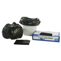 Low-Density Trash Bags | Stout by Envision T2424B10 24 in. x 24 in. 1 mil. 10 Gallon Total Recycled Content Plastic Trash Bags - Brown/ Black (250/Carton) image number 0