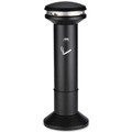 Smoking Receptacles | Rubbermaid Commercial FG9W3400BLA 6.7 Gallon 41-1/2 in. High Infinity Ultra-High Capacity Smoking Receptacle - Black image number 0