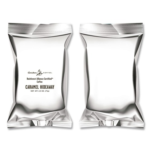 Coffee - Caffeinated | Caribou Coffee 042791 2.5 oz Fractional Pack - Caramel (18/Carton) image number 0