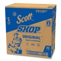 Perforated Roll & Hand Towels | Scott 75130 9.4 in. x 11 in. Standard Shop Towels - Blue (55/Roll 30 Rolls/Carton) image number 2