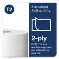 Toilet Tissues | Tork 12024402 Advanced 3.48 in. x 751 ft. 2-Ply Septic Safe Mini-Jumbo Roll Bath Tissue - White (12/Carton) image number 4