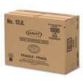 Food Containers & Lids | Dart 12JL Vented Plastic Lids for 12 oz. Hot/Cold Foam Cups (1000/Carton) image number 4