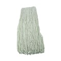 Mop Heads | Boardwalk BWK224RCT 24 oz. Rayon Premium Cut-End Wet Mop Heads - White (12/Carton) image number 1