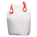 Drawstring & Kitchen Bags | Draw 'n Tie 1518605 13 Gallon 0.9 Mil 24.5 in. x 27.38 in. Heavy-Duty Trash Bags - White (200/Box) image number 1