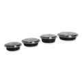 Food Containers & Lids | GEN FCPP-BC-16RND 6.29 in. x 6.29 in. x 1.96 in. 16 oz. Plastic Microwavable Food Container with Lid - Round Black/Clear (150/Carton) image number 4