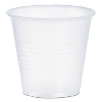 Dart Y35 3.5 oz. High-Impact Polystyrene Cold Cups - Translucent (100/Pack)