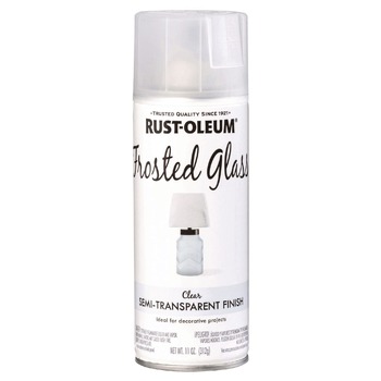 Rust-Oleum 342600 Specialty Frosted Glass Spray Paint, Matte Clear, 11 oz Aerosol Can, 6/Carton