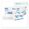 Perforated Roll & Hand Towels | Windsoft WIN105 9.25 in. x 9.5 in. 1-Ply Multifold Paper Towels - White (16 Packs/Carton) image number 6