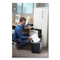 Indoor Waste Receptacles | Rubbermaid Commercial FG295600BLA 7-Gallon Rectangular Deskside Wastebasket - Black image number 6