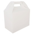 Food Containers & Lids | SCT 2709 10 lbs. Capacity 8.88 in. x 5 in. x 6.75 in. Paper Carryout Barn Boxes - White (150/Carton) image number 1