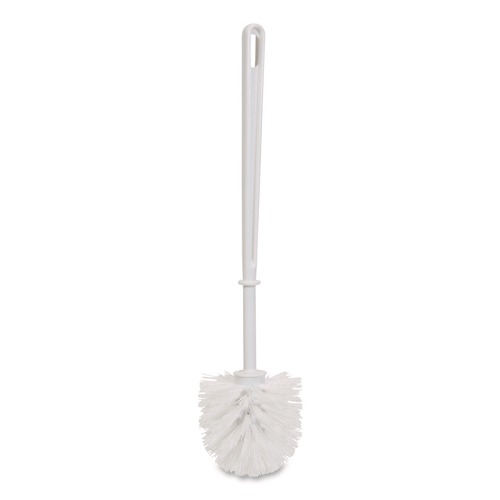 Toilet Brushes | Boardwalk 96301-BWK Spiral Bowl Brush, 13-in Handle, White image number 0