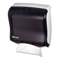 Towel Dispensers | San Jamar T1755TBK 11.5 in. x 5.5 in. x 11.5 in. Ultrafold Fusion C-Fold and Multifold Towel Dispenser - Black image number 1