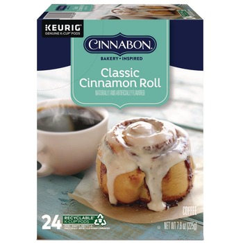 Keurig 5000330074 Cinnabon Classic Cinnamon Roll Coffee K-Cups (24/Box)