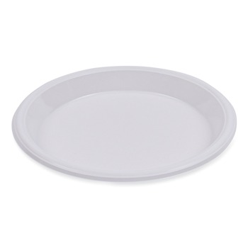 Boardwalk BWKPLHIPS10WH 10 in. Diameter Hi-Impact Plastic Dinnerware Plate - White (500/Carton)