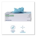 Janitorial Disposable & Single Use Gloves | Boardwalk 382LCTA 5 mil Disposable Examination Nitrile Gloves - Large, Blue (1000/Carton) image number 5