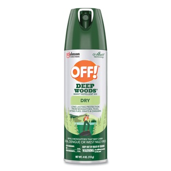 JANITORIAL | OFF! 616304 Deep Woods 4 oz. Aerosol Spray Dry Insect Repellent - Neutral Scent (12/Carton)