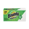 Luncheon Napkins | Bounty 96595 12-1/10 in. x 12 in. 1-Ply Quilted Napkins - White (8/Carton) image number 1