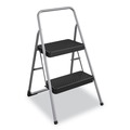 Step Stools & Ladders | Cosco 11135CLGG1 28.13 in. Working Height 200 lbs. Capacity 2-Step Folding Steel Step Stool - Cool Gray image number 0